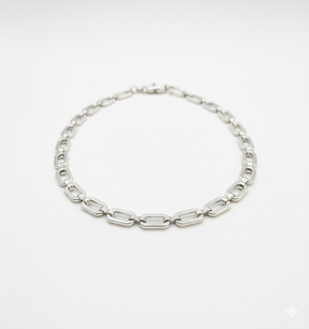 Collar laminado Square Silver