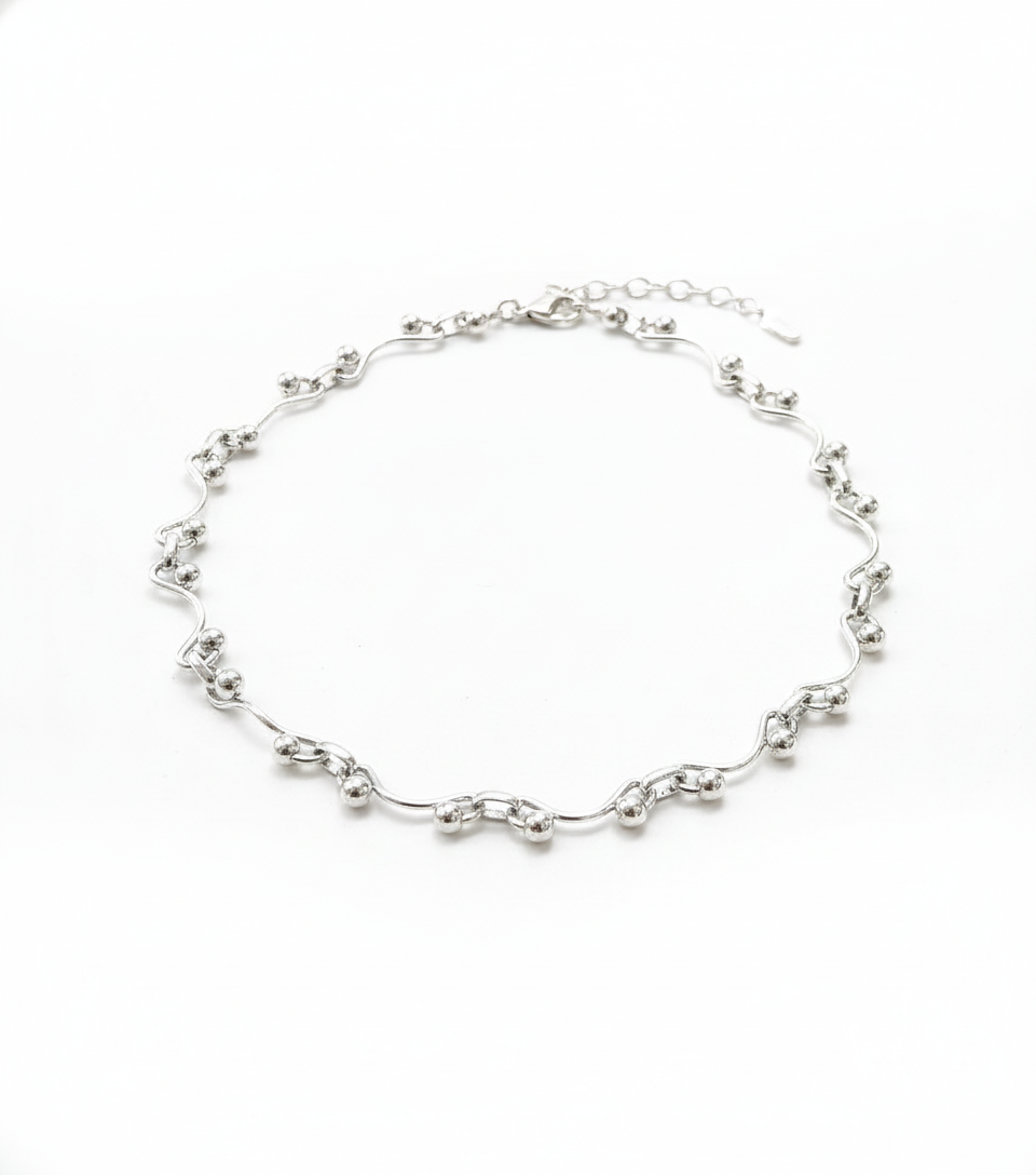Collar laminado Strap Silver