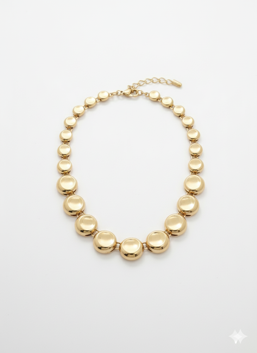 Collar Oro Laminado Goth