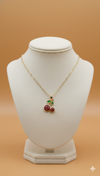 Collar Cherry Perlitas Frutal