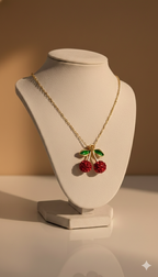 Collar Double Cherry OMG Frutal