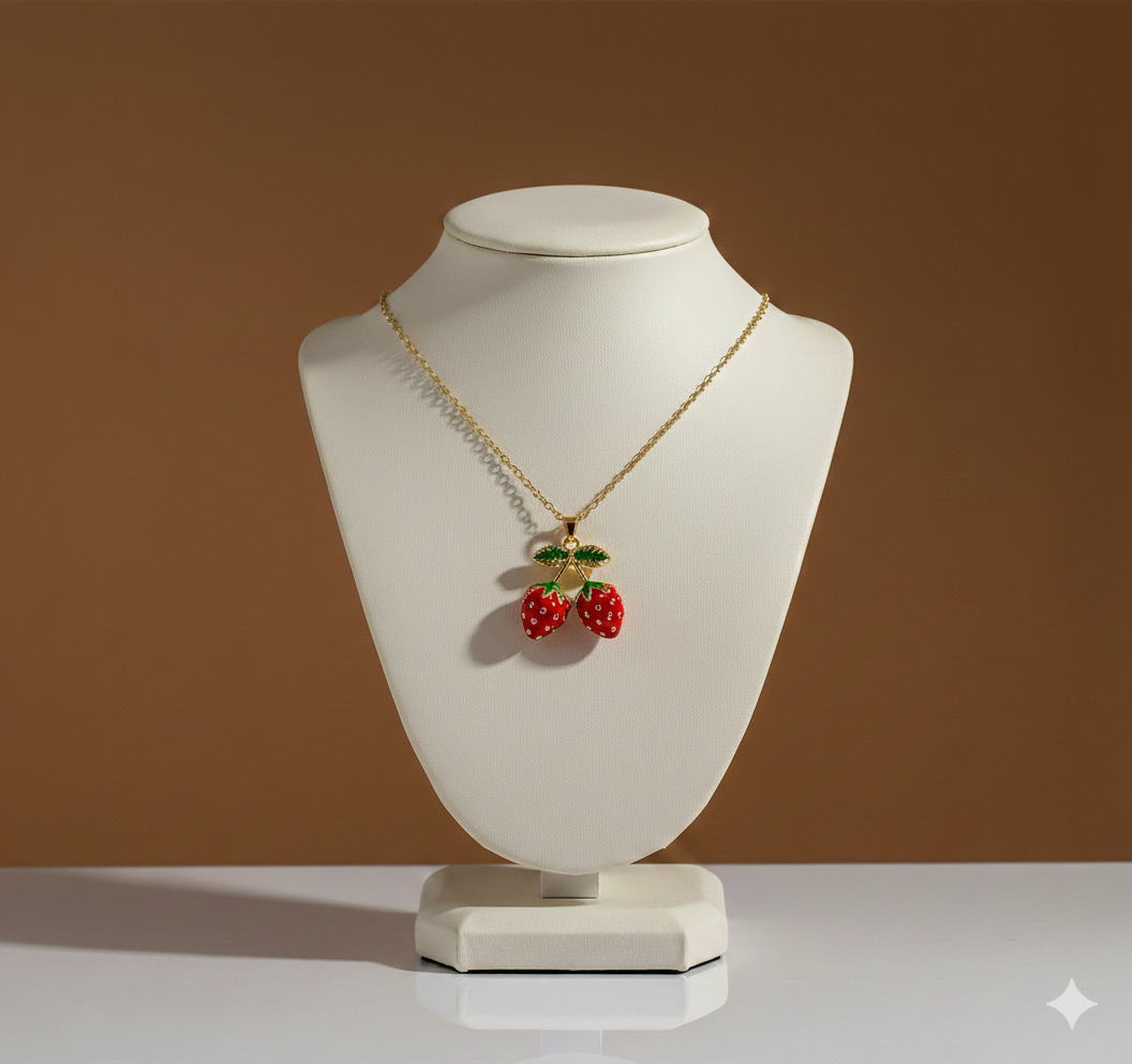Collar Doble Fresa Frutal