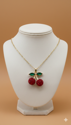 Collar Cherry 4d Diamond Frutal