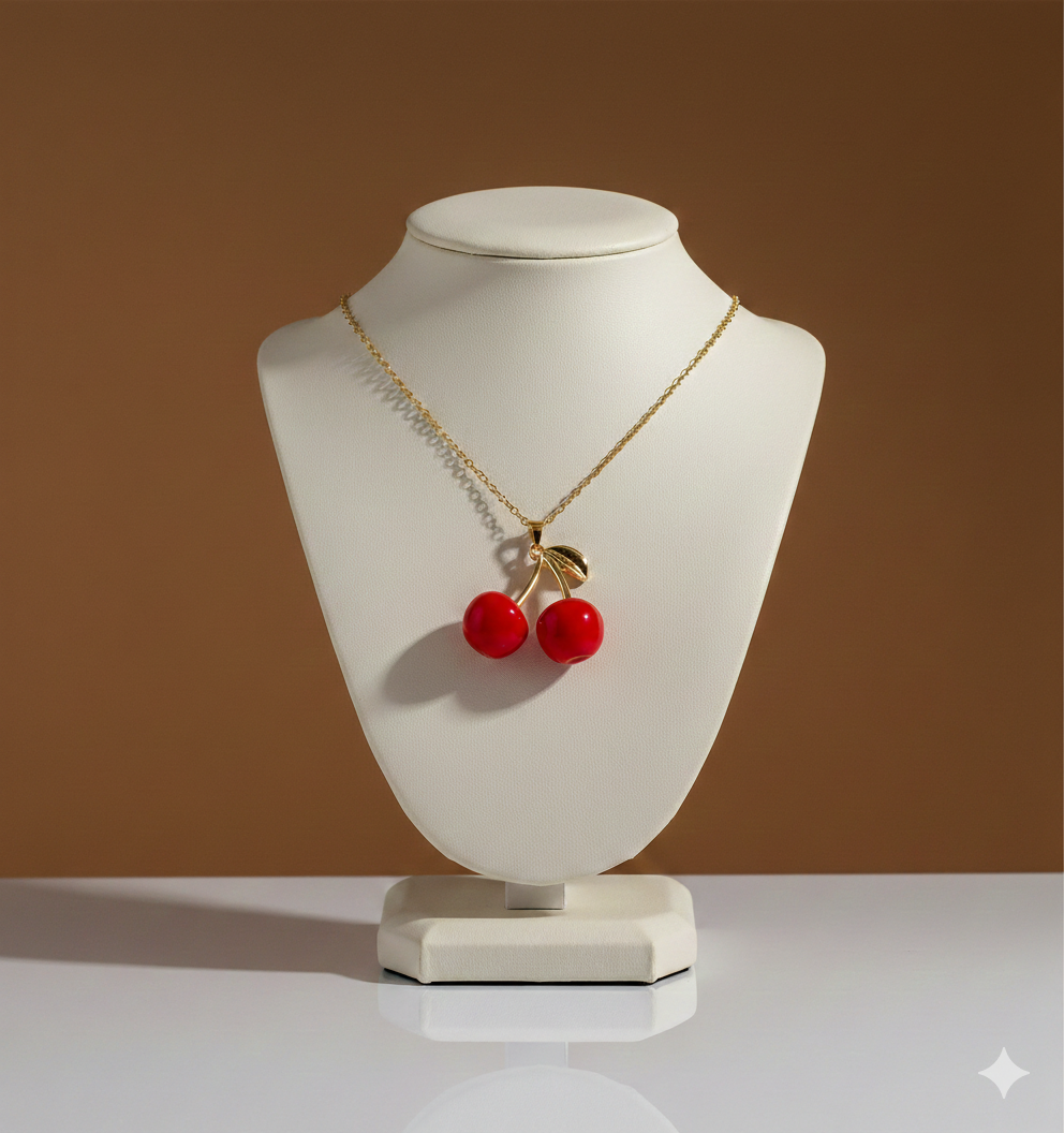 Collar Cherry 4D Frutal