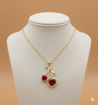 Collar Hearts Cherry Frutal