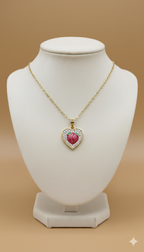 Collar Heart Wedge Frutal