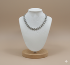 Collar laminado Mini Hearts Silver