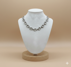 Collar laminado Egg Silver