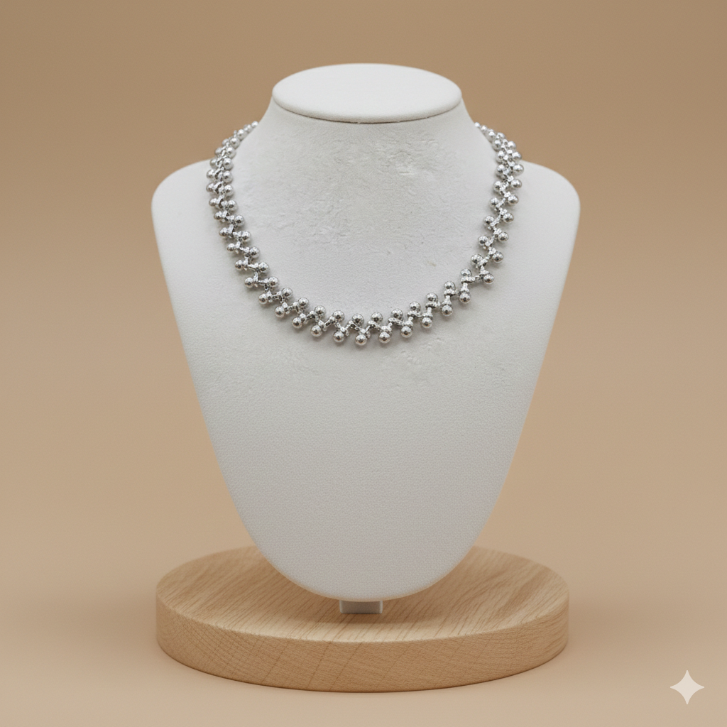 Collar laminado Thick Silver