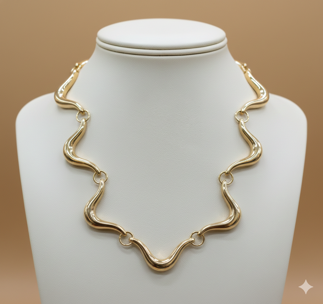 Collar Oro Laminado Lines