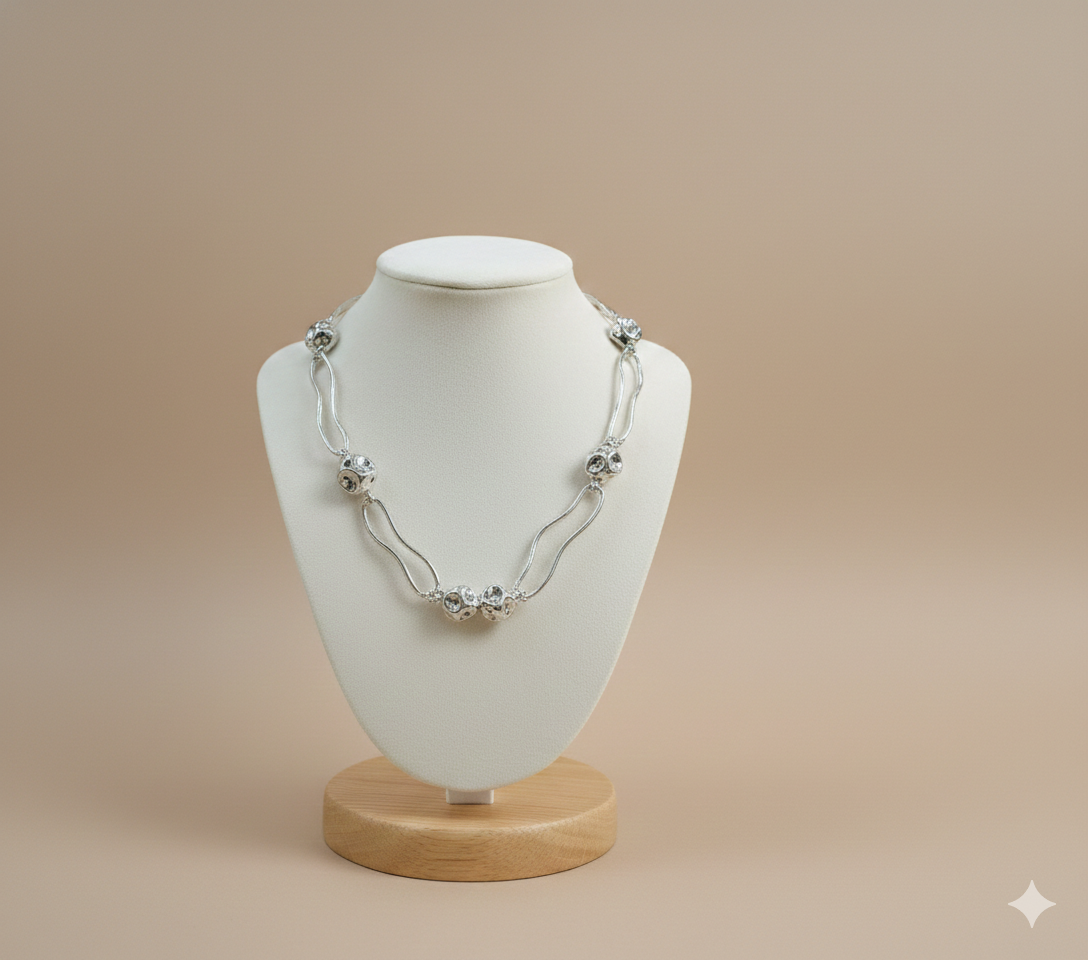 Collar laminado Stone Silver