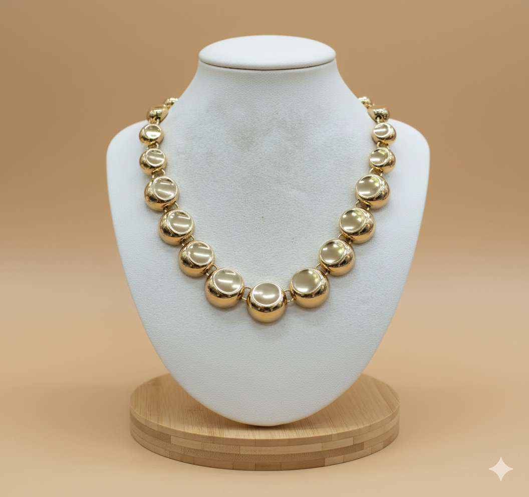 Collar Oro Laminado Goth