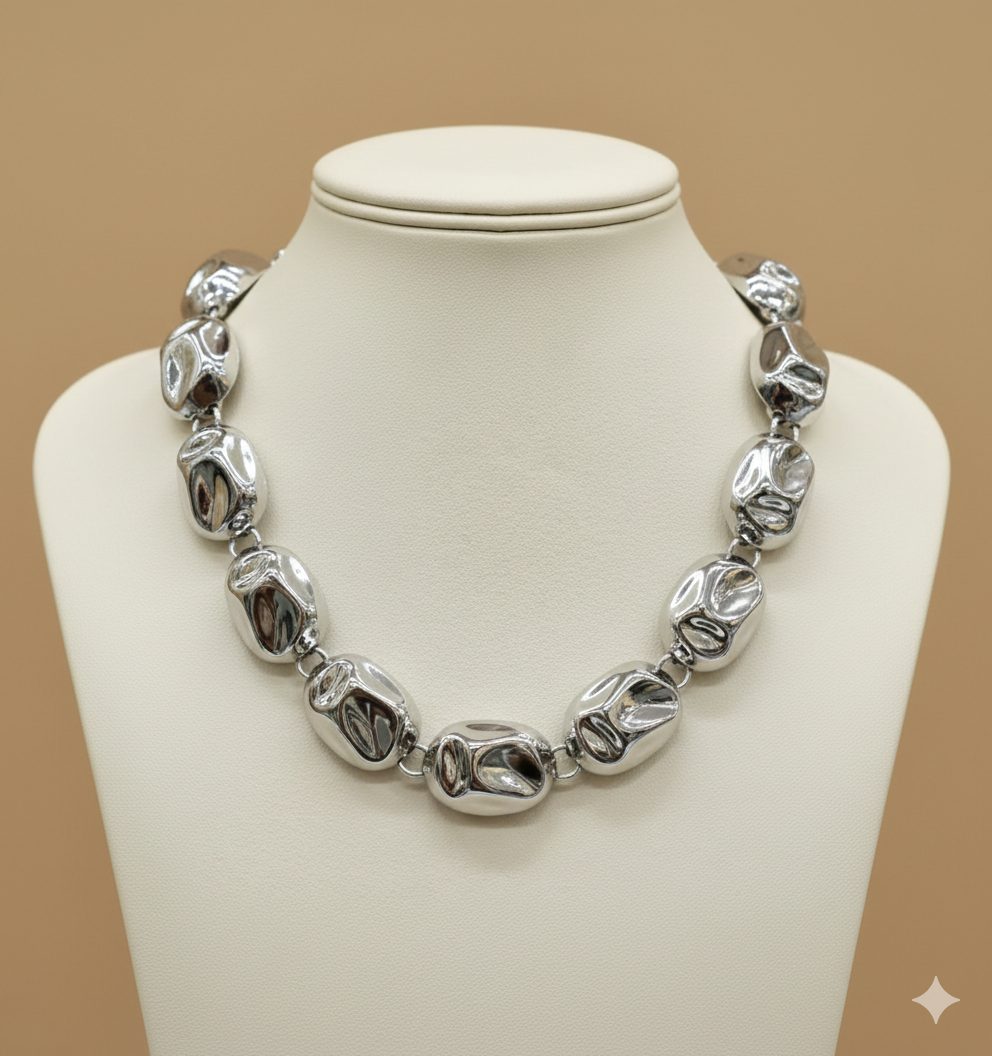 Collar laminado Conch Silver