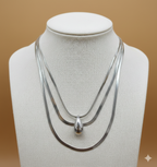 Collar Triple Plateado Mastery
