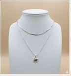 Collar Triple Plateado Heart
