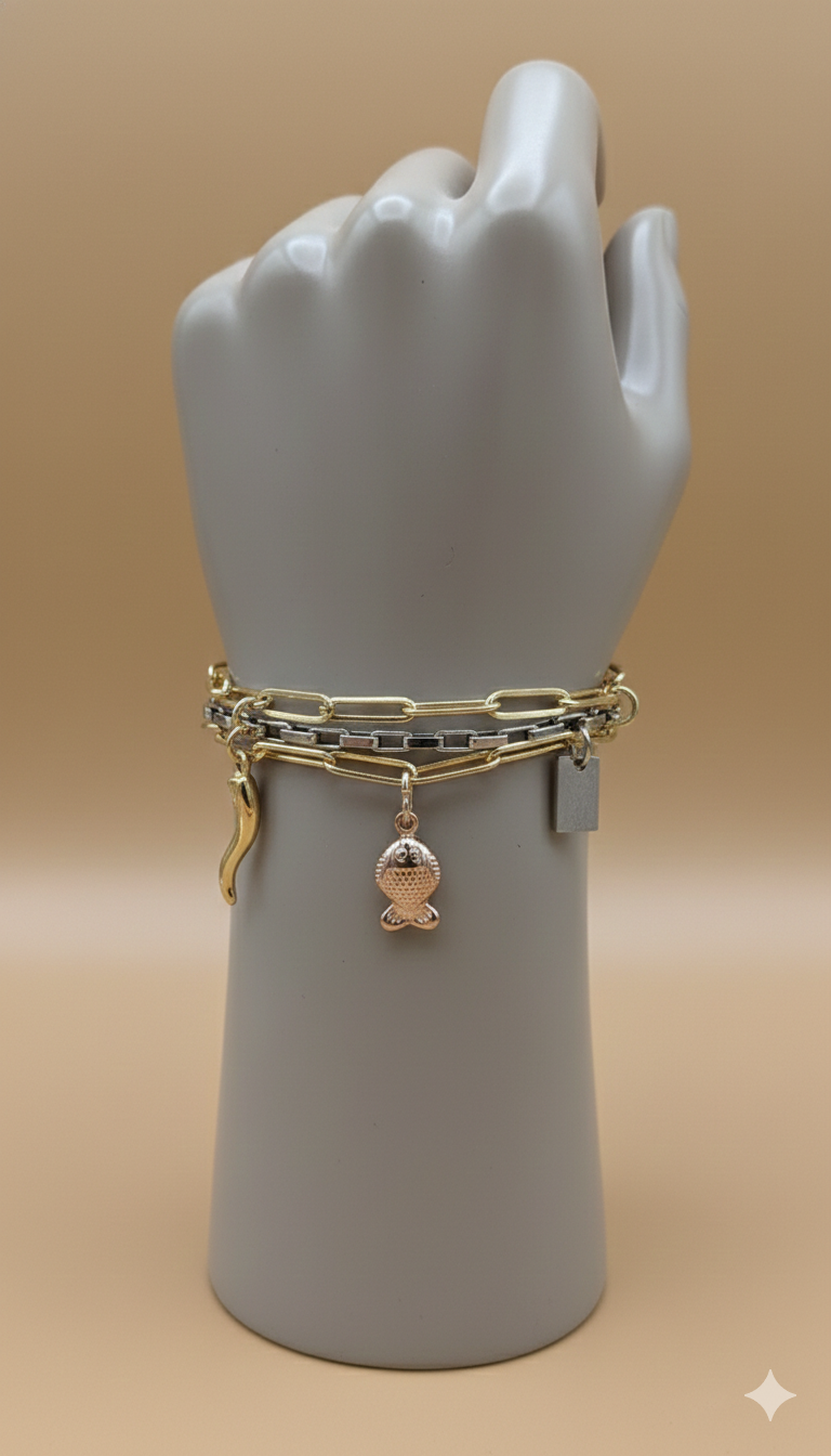Pulsera Dorada Chilli