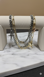 Pulsera Dorada Cruz
