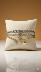 Pulsera Dorada Uvas