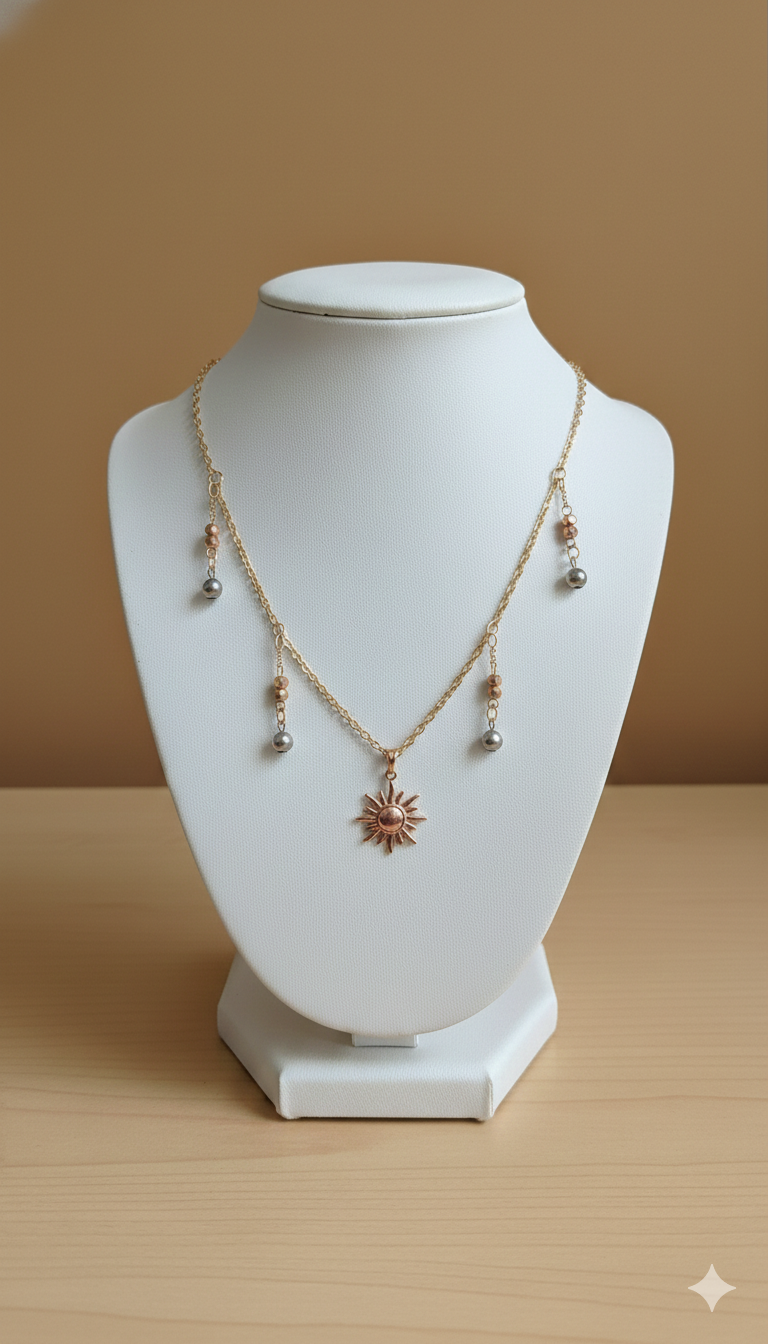 Collar Laminado Dorado Sunny