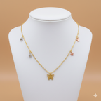 Collar Laminado Dorado Butterfly