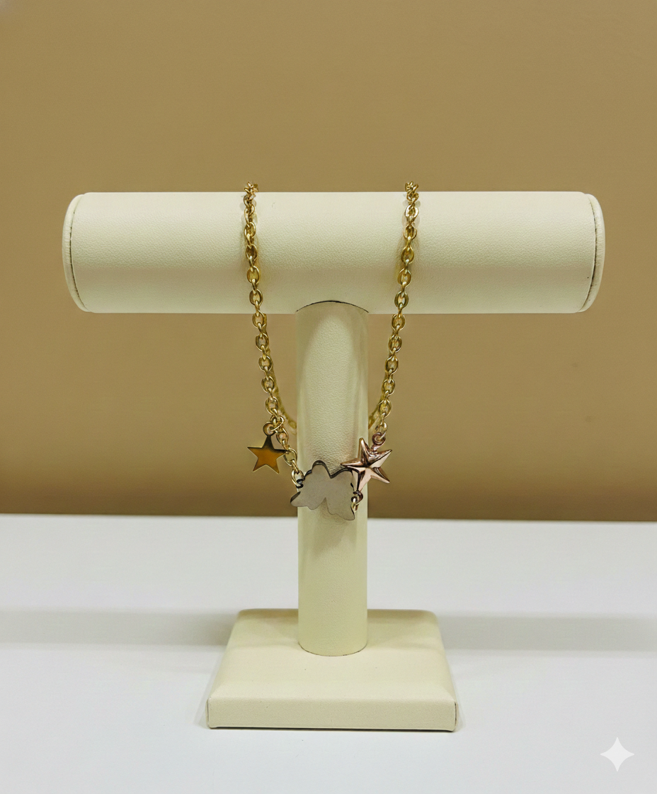 Pulsera Dorada Duo Star
