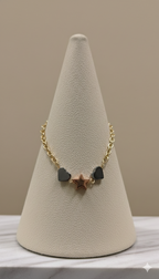 Pulsera Dorada Heart Star