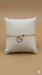 Pulsera Dorada Love
