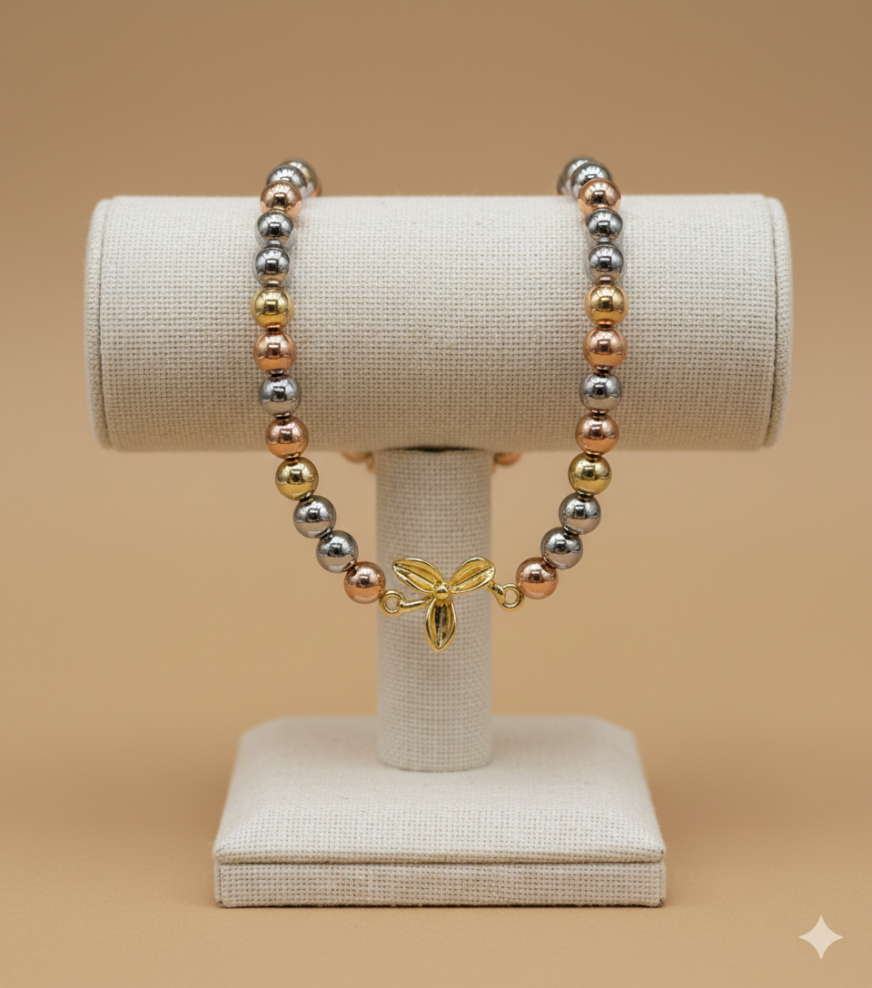 Pulsera Bolitas Trebol