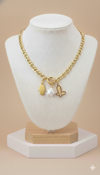 Collar Dijes Fly Dorado