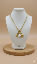 Collar Dijes Self Dorado