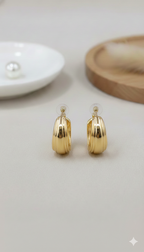 Aretes Gota Arracada Dorados