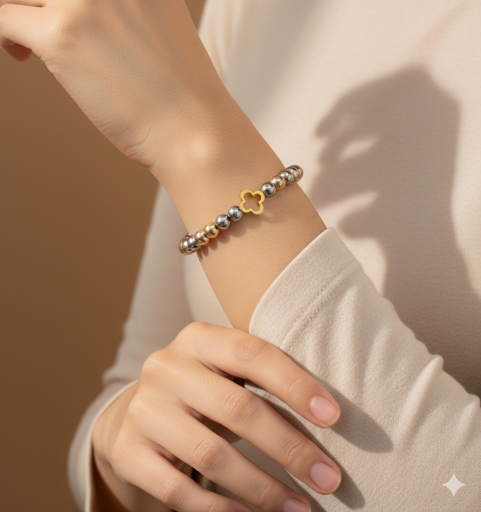 Pulsera Bolitas Cross