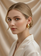 Aretes 4D Arracada Dorados