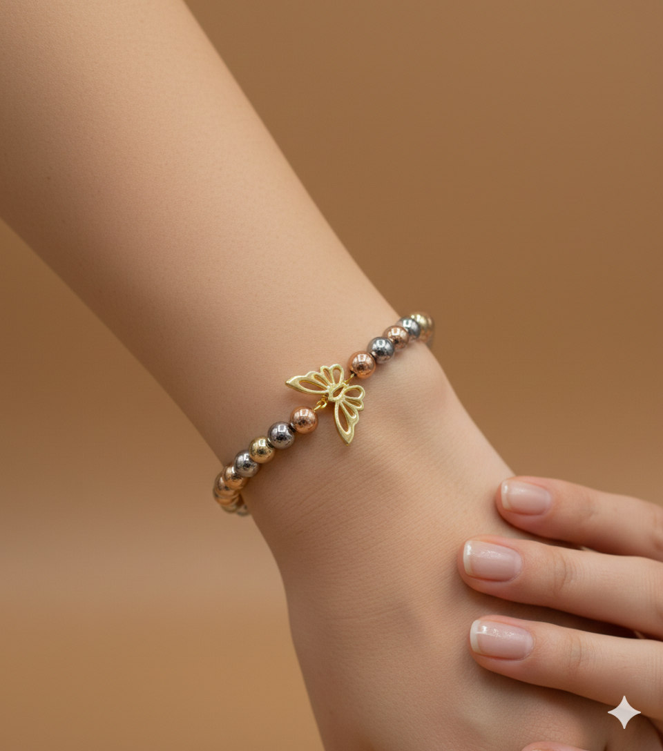 Pulsera Bolitas Butterfly