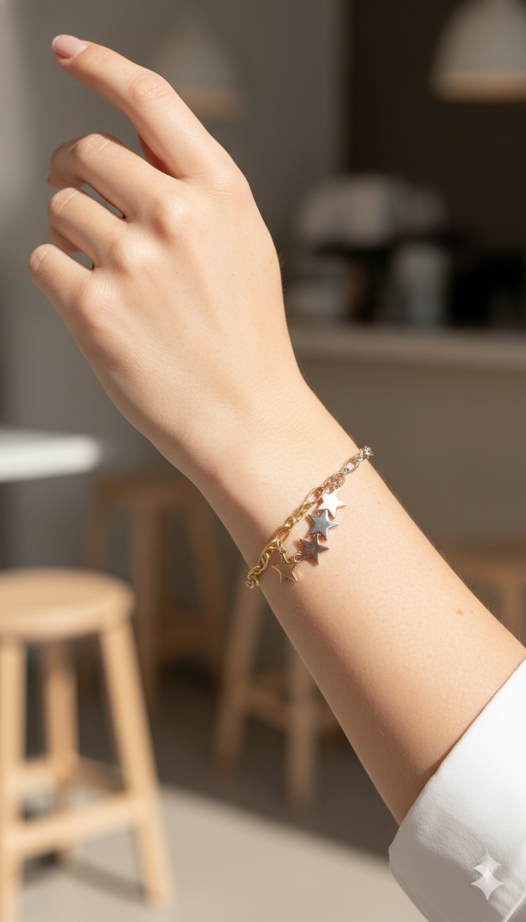 Pulsera Dorada Stars