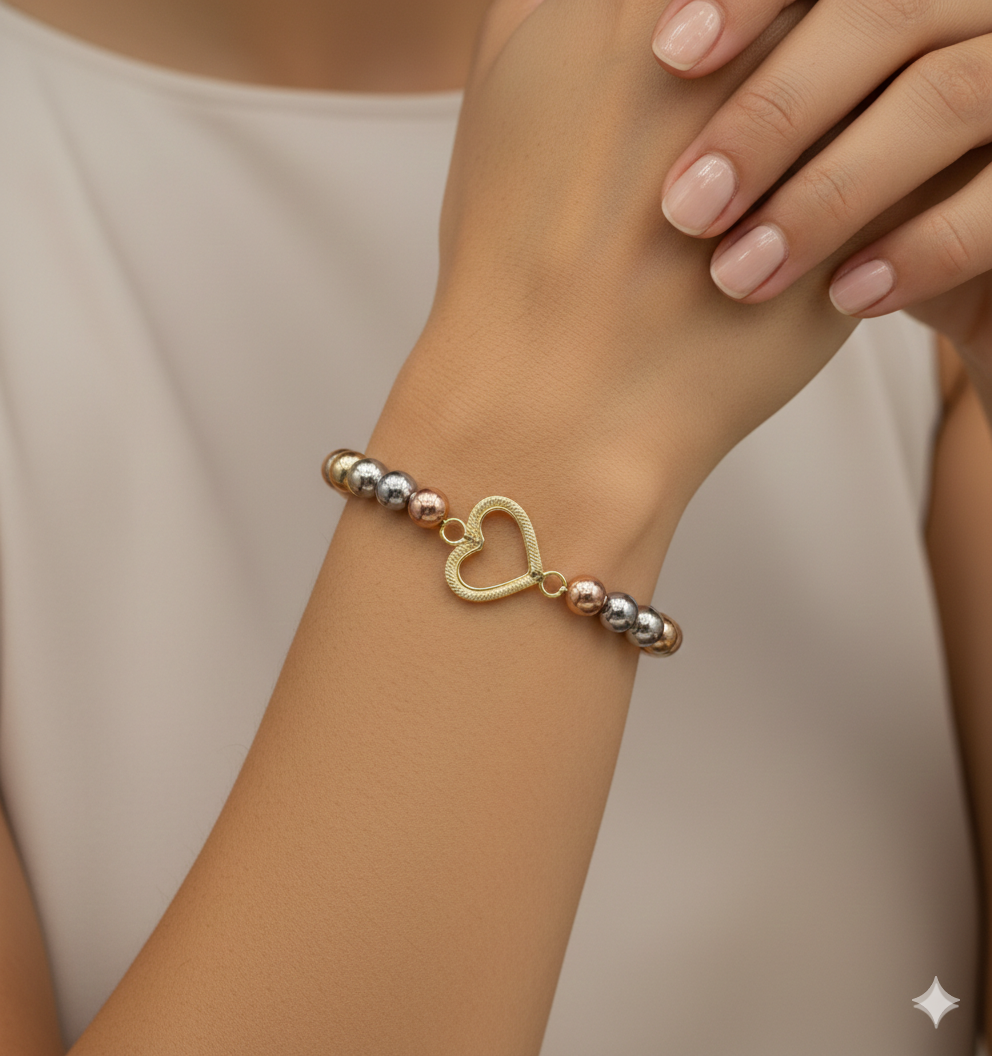 Pulsera Bolitas Heart