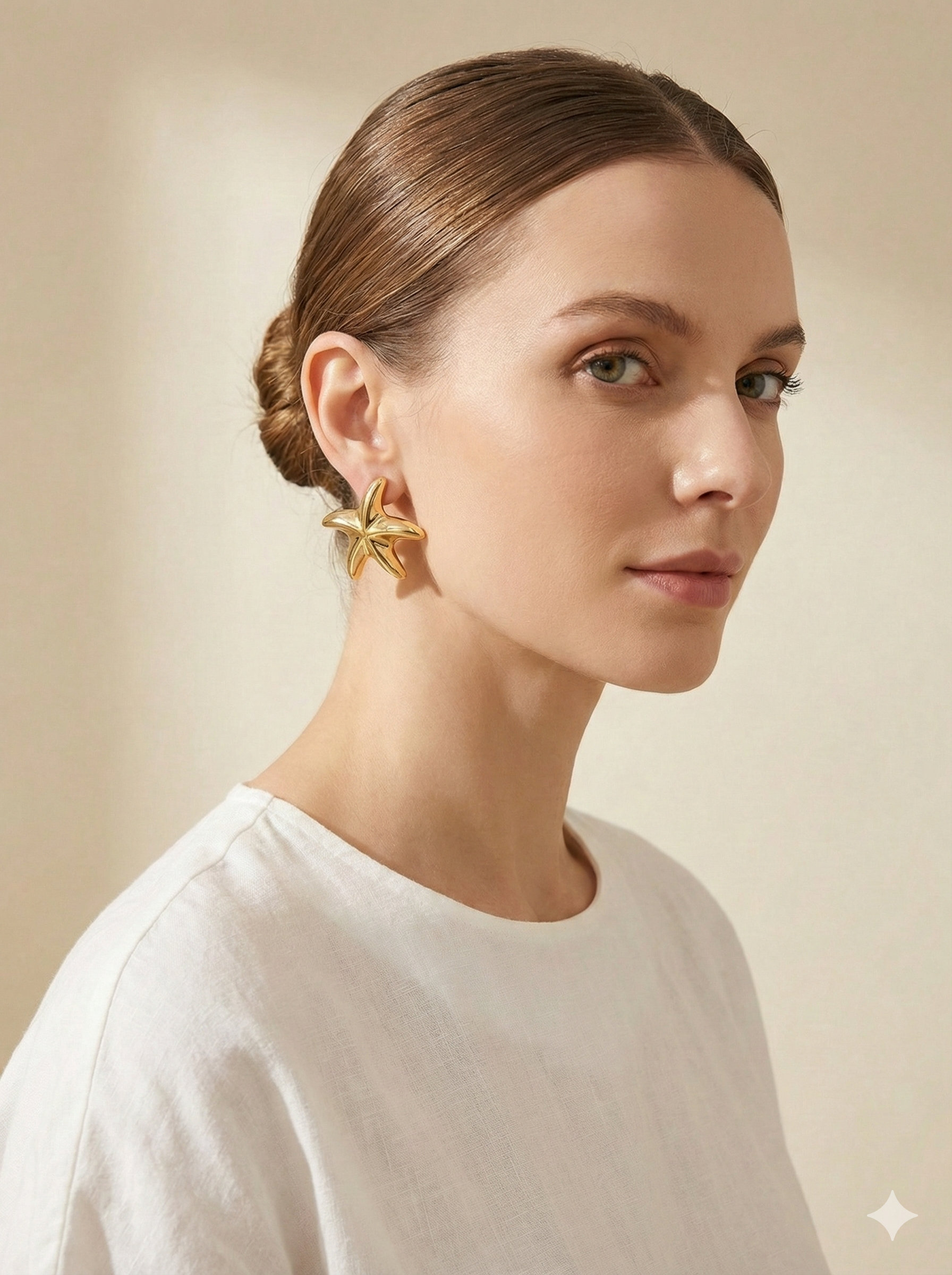 Aretes Estrellita Dorados