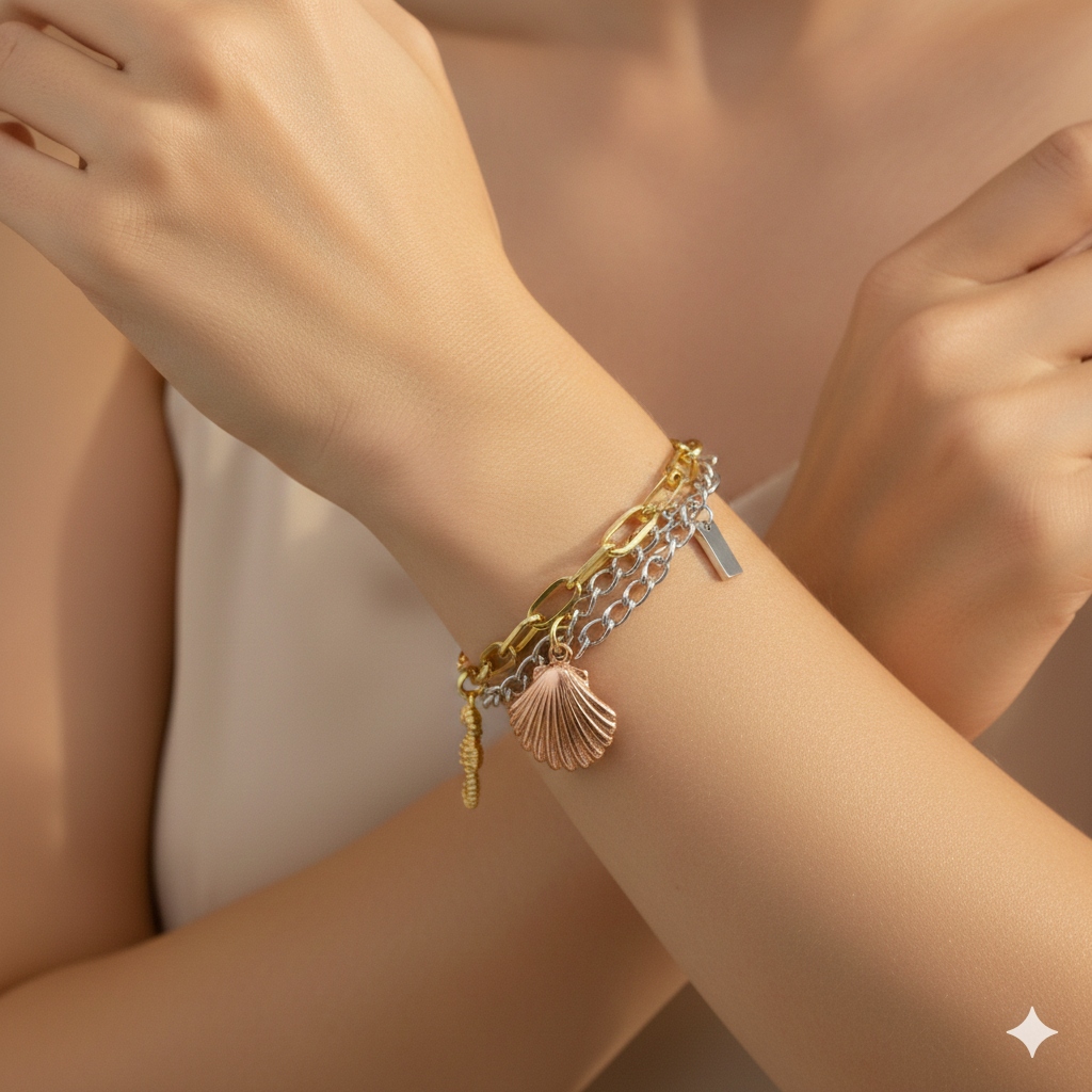 Pulsera Dorada Caballito