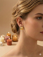 Aretes Square Dorados
