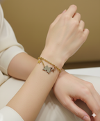 Pulsera Dorada Duo Star