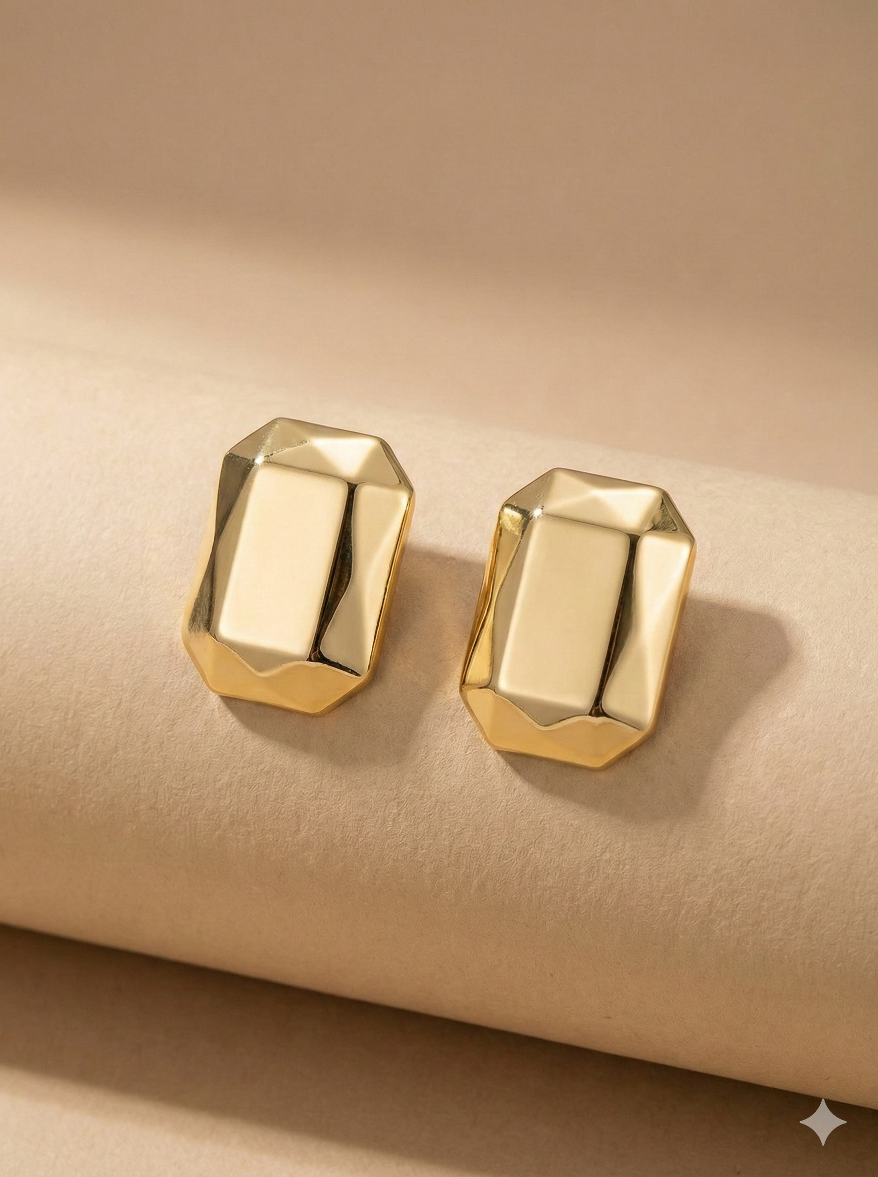 Aretes Rombos Dorados