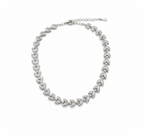 Collar laminado Mini Hearts Silver