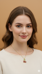 Collar Cherry Perlitas Frutal