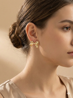 Aretes Moñitos Dorados
