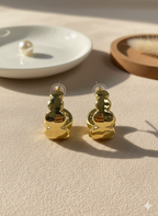 Aretes Bolitas Arracada Dorados