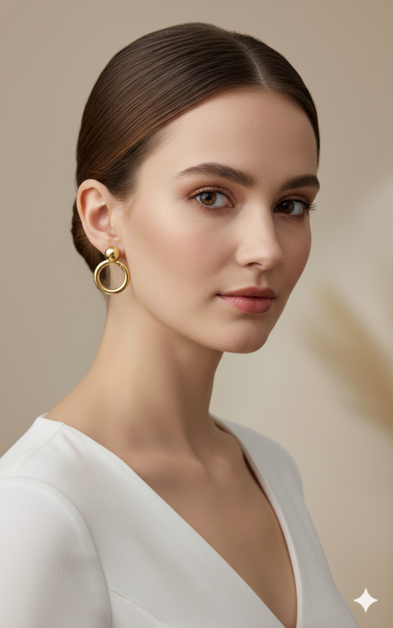 Aretes Argolla Dorados