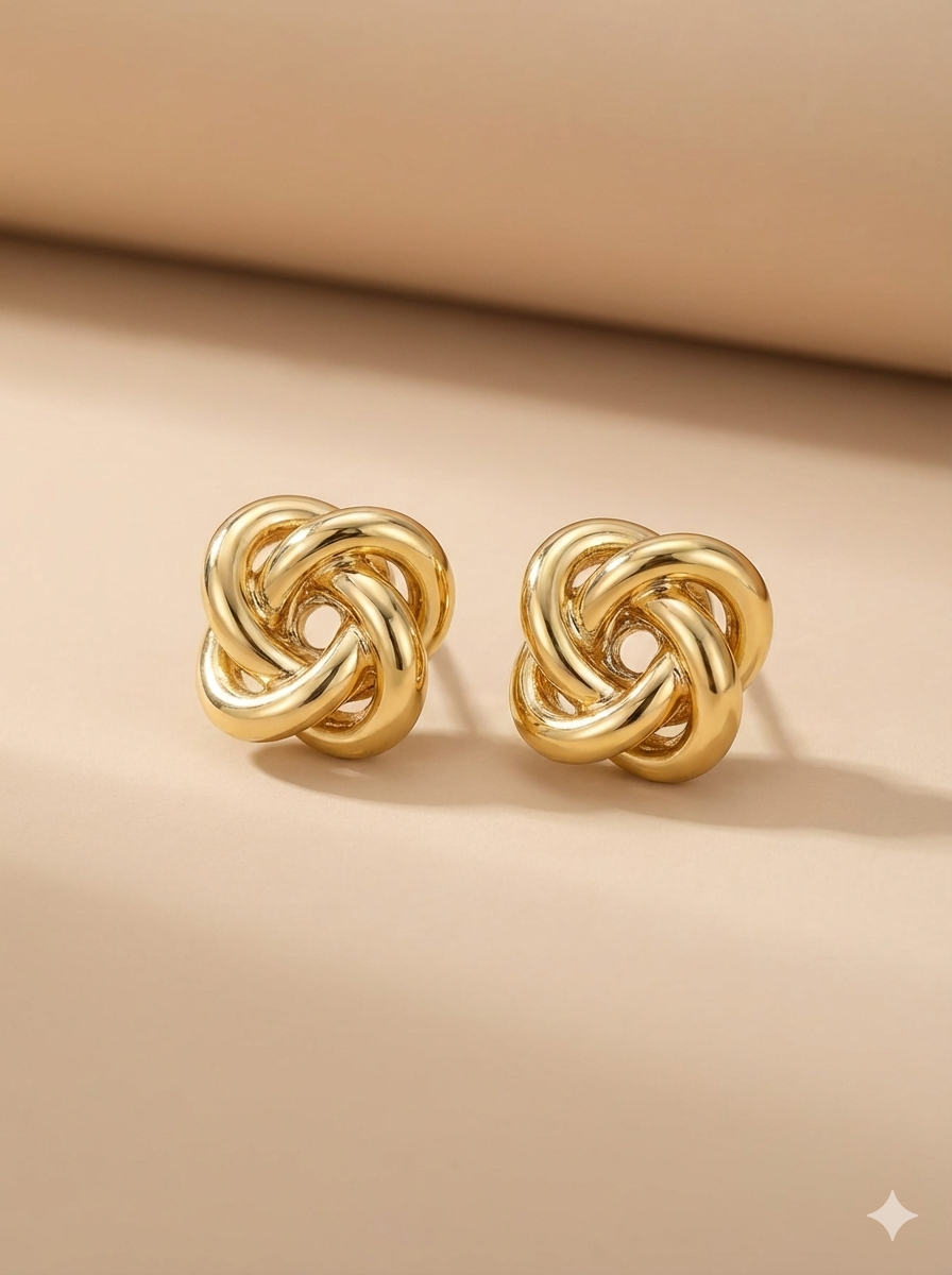Aretes Nuditos Dorados