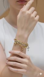 Pulsera Dorada Lock