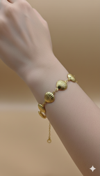 Pulsera Dorada Conchitas