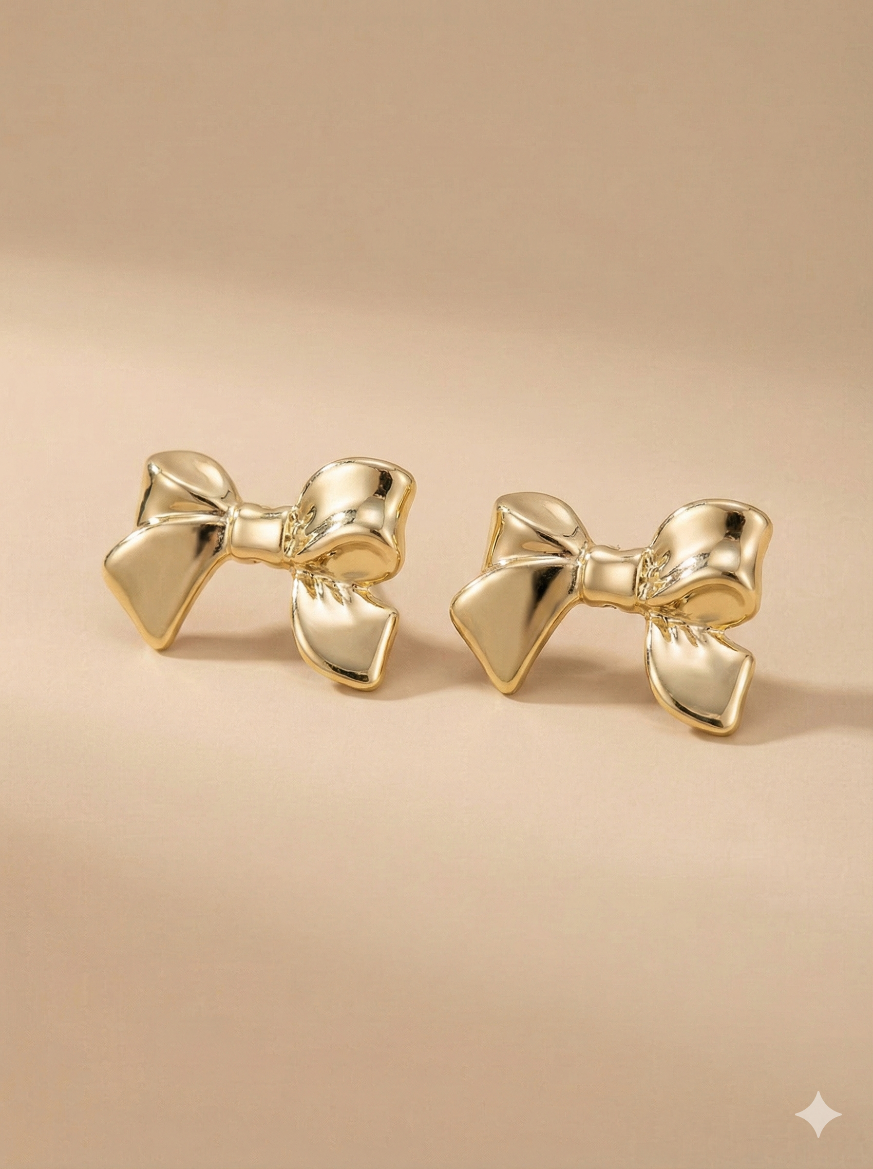 Aretes Moñitos Dorados